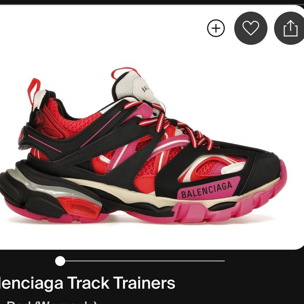 Balenciaga Track Sneakers in Black and Pink size  40